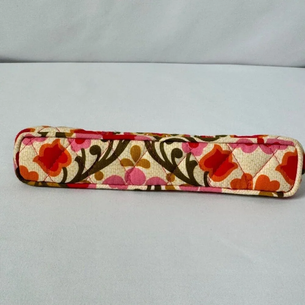 Vera Bradley Folkloric Slim Glasses Case Kisslock Boho Floral Retired Pattern - Picture 5 of 10